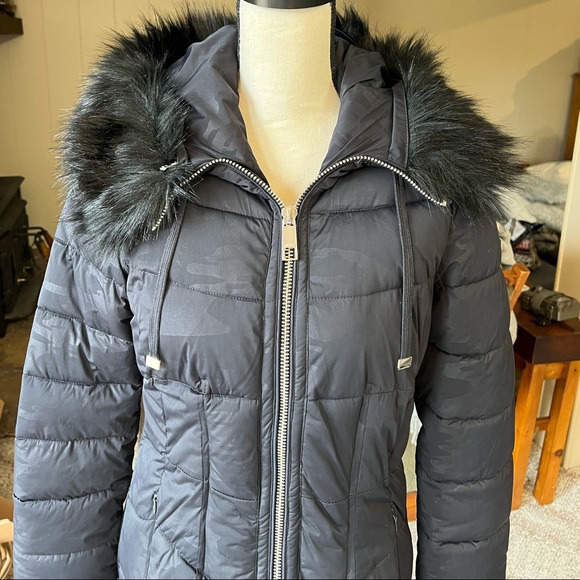 Guess Long Fur Trimmed Parka - Picture 2 of 12